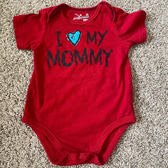 Jumping beans I love mommy onesie bodysuit size 12 months - Picture 1 of 4